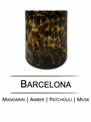 Cove Grande Cheetah Candle | Barcelona Fragrance