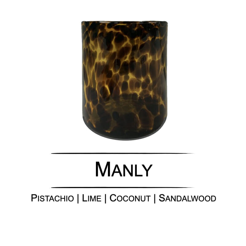 Cove Grande Cheetah Candle | Manly Fragrance